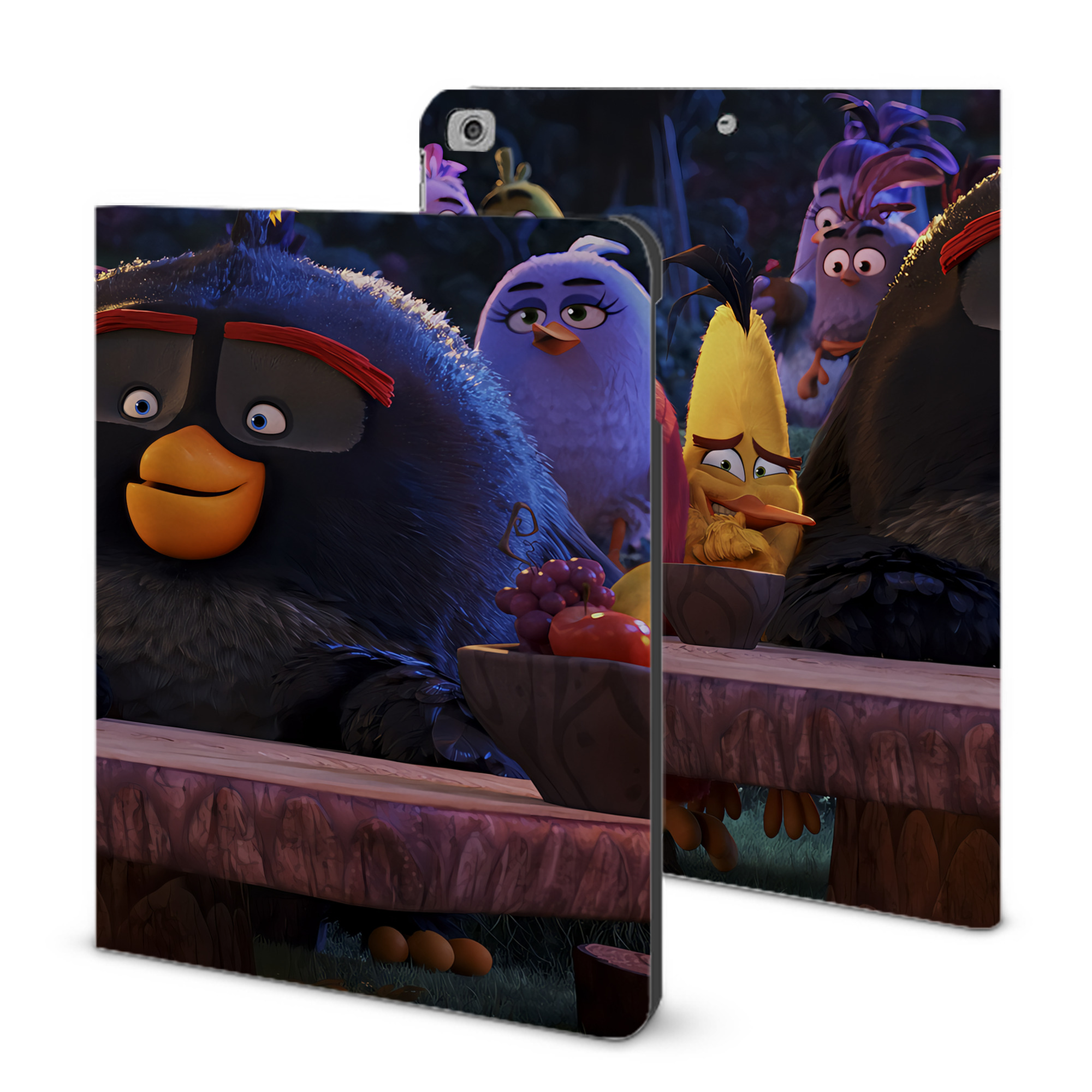 （画像用） Angry Birds アングリーバード IPad ケース ブック型 PUレザー TPU 耐衝撃 軽量 薄型 ペン収納なし 全面保護 IPad 各モデル対応
